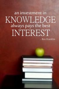 An investment in knowledge always pays the best interest!